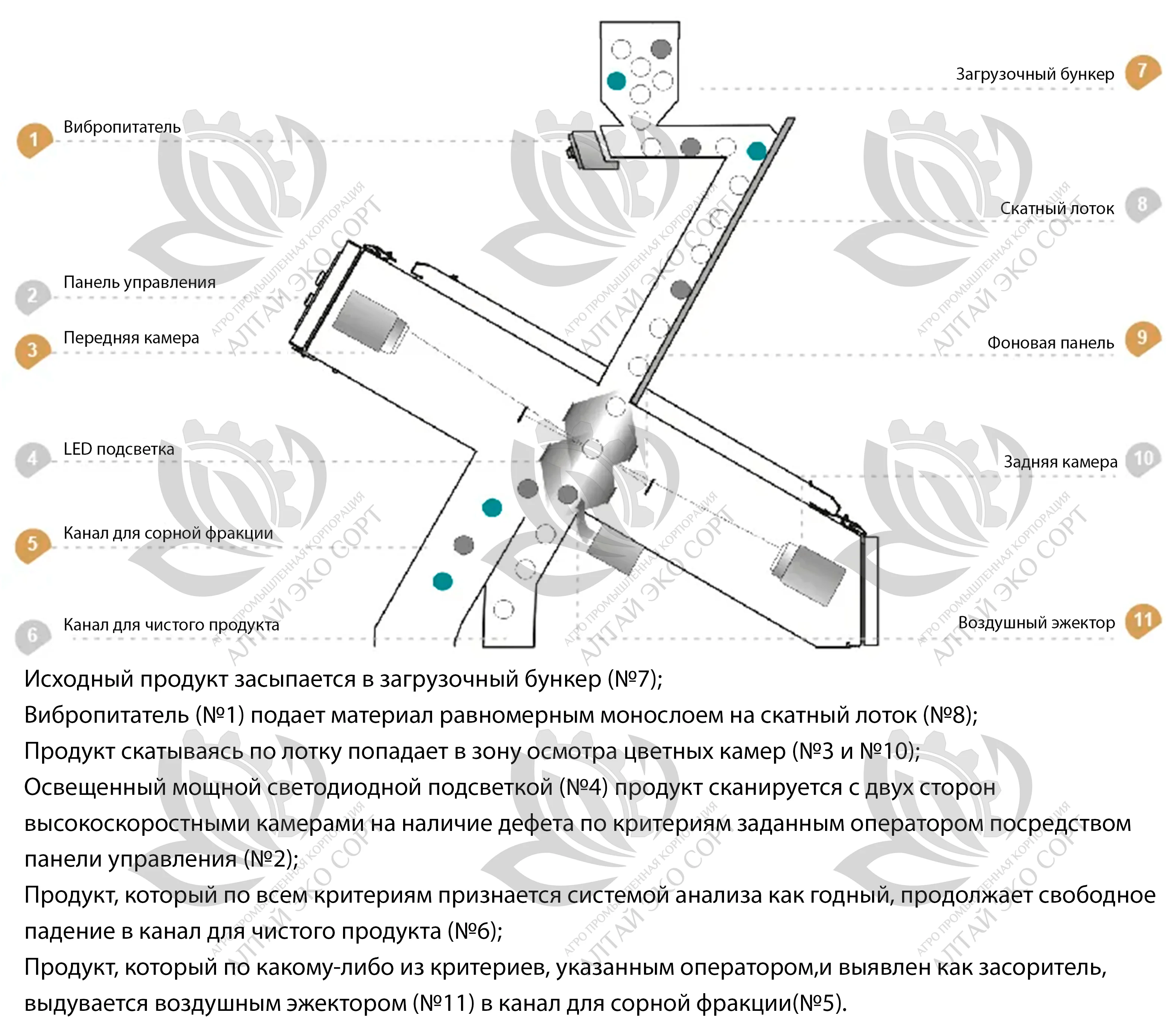 Фотосепаратор TAIHO Zervi 3-лотковый