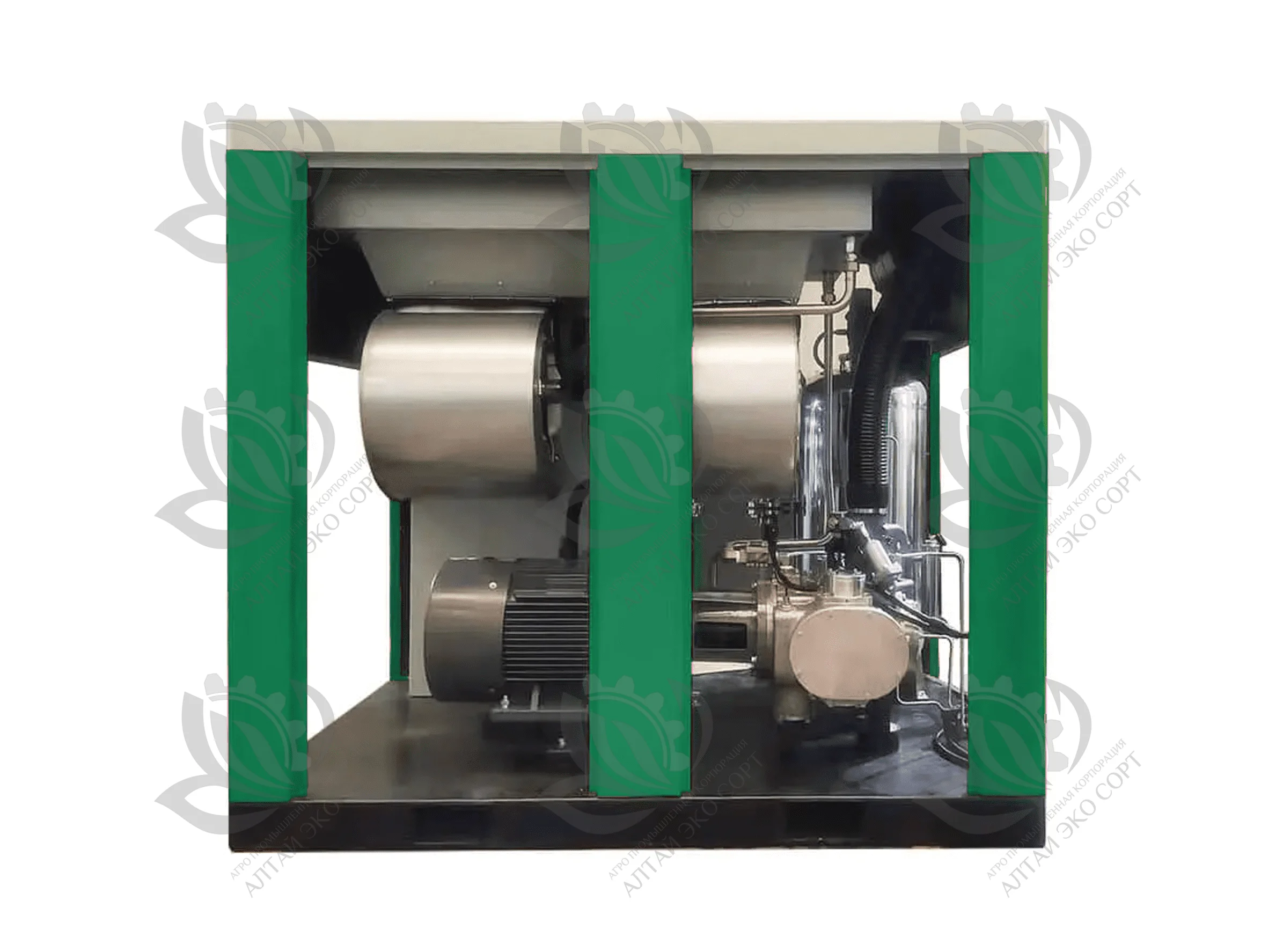 Безмасляный винтовой воздушный компрессор с водяной смазкой