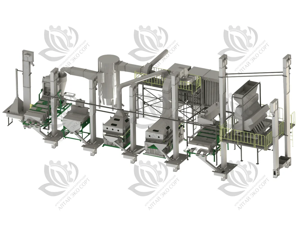 Линия для очистки зерновых и зернобобовых культур