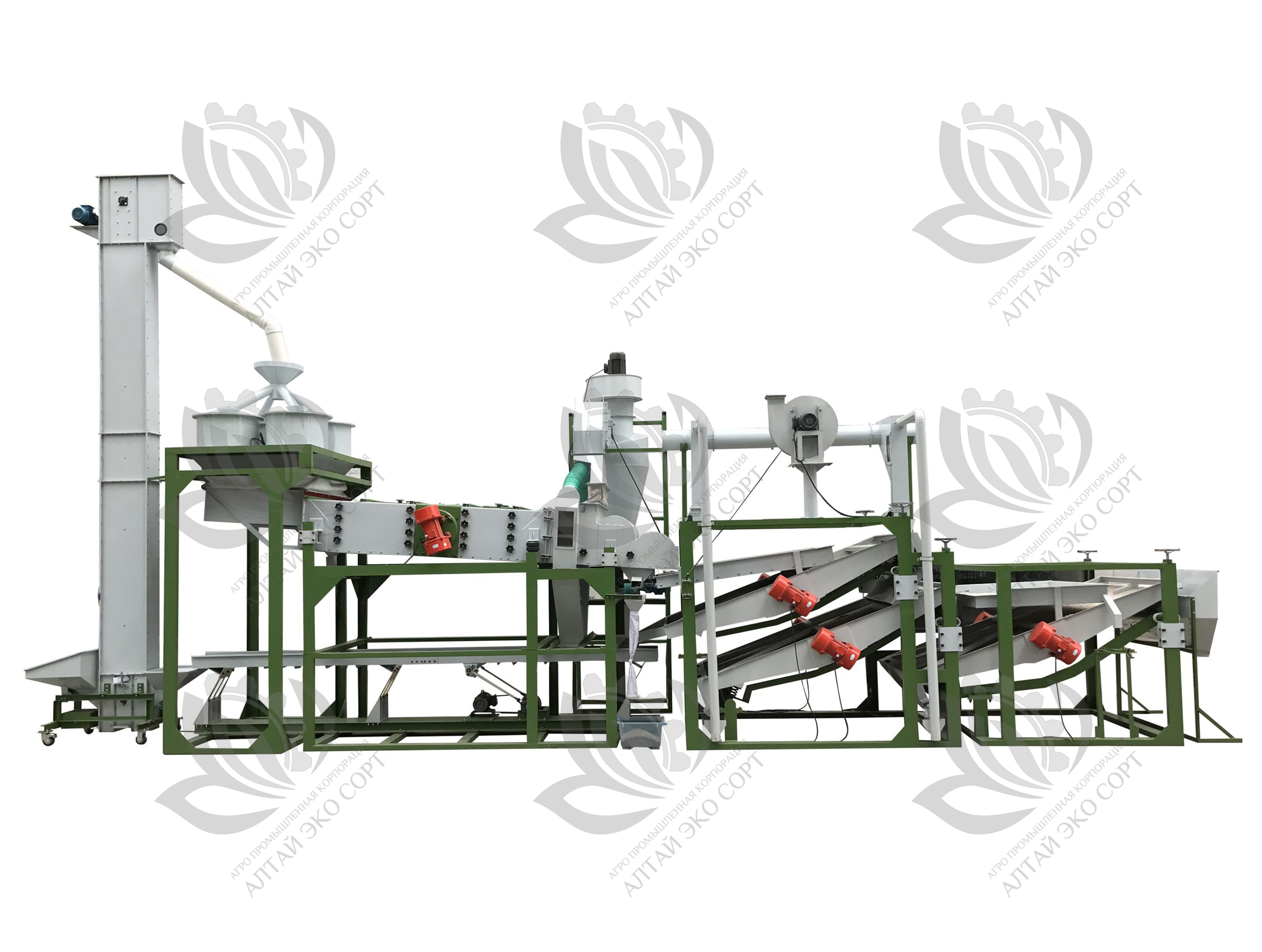 Линия очистки и шелушения семян подсолнечника в Барнауле